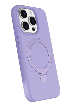 Newface Apple iPhone 14 Pro Max Regal Magsafe Standlı Kapak - Lila