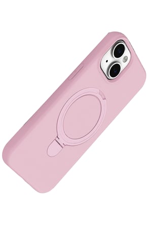 Newface Apple iPhone 14 Regal Magsafe Standlı Kapak - Açık Pembe