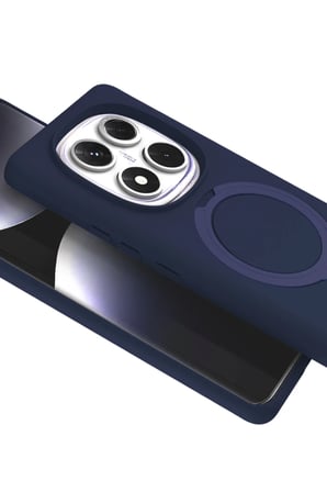 Newface Xiaomi Redmi Note 14 Pro 5G Regal Magsafe Standlı Kapak - Lacivert