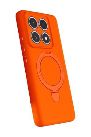 Newface Xiaomi Mi 14T Pro Regal Magsafe Standlı Kapak - Turuncu