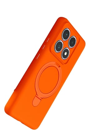 Newface Xiaomi Mi 14T Pro Regal Magsafe Standlı Kapak - Turuncu