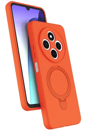 Newface Xiaomi Redmi 14C Regal Magsafe Standlı Kapak - Turuncu