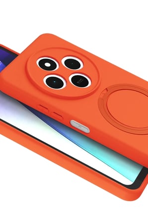 Newface Xiaomi Redmi 14C Regal Magsafe Standlı Kapak - Turuncu
