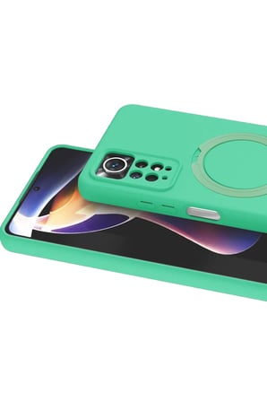 Newface Xiaomi Redmi Note 12 Pro 4G Regal Magsafe Standlı Kapak - Yeşil
