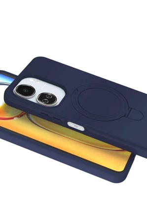 Newface Xiaomi Redmi 13C Regal Magsafe Standlı Kapak - Lacivert