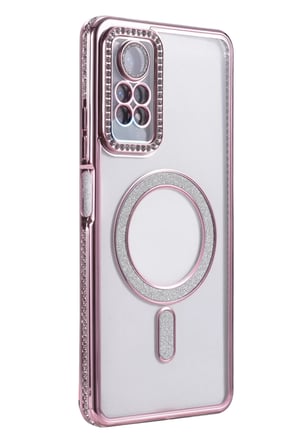 Newface Xiaomi Redmi Note 12 Pro 4G Joke Simli Magneticsafe Kılıf - Pembe