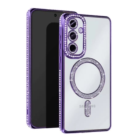 Newface Samsung Galaxy A36 Joke Simli Magneticsafe Kılıf - Derin Mor