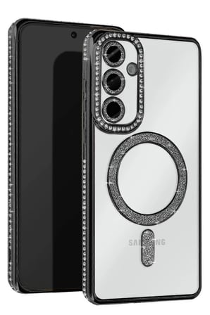Newface Samsung Galaxy A56 Joke Simli Magneticsafe Kılıf - Siyah