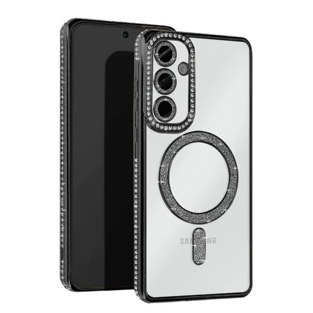 Newface Samsung Galaxy A56 Joke Simli Magneticsafe Kılıf - Siyah