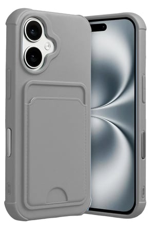 Newface Apple iPhone 17 Kelvin Kartvizitli Silikon - Gri
