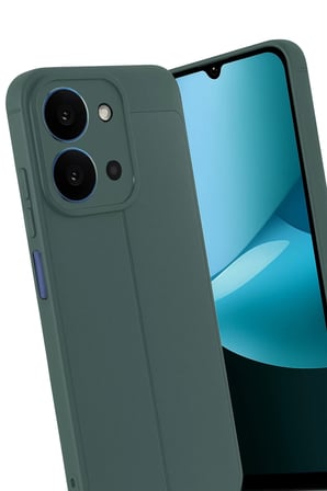 Newface Xiaomi Redmi 15C 4G Auto Focus Kapak - Koyu Yeşil