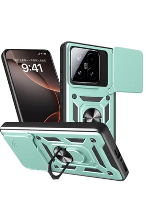 Newface Xiaomi Mi 15T Pars Lens Yüzüklü Silikon - Yeşil