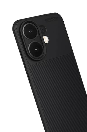 Newface Vivo V60 5G Auto Focus Karbon Kapak - Siyah