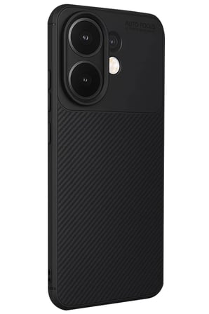 Newface Vivo V60 5G Auto Focus Karbon Kapak - Siyah