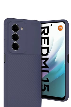 Newface Xiaomi Redmi 15 4G Auto Focus Karbon Kapak - Lacivert