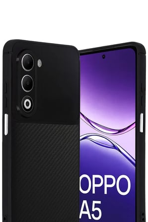 Newface Oppo A5 4G Auto Focus Karbon Kapak - Siyah