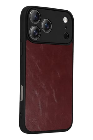 Newface Apple iPhone 17 Pro Aras Deri Kapak - Bordo