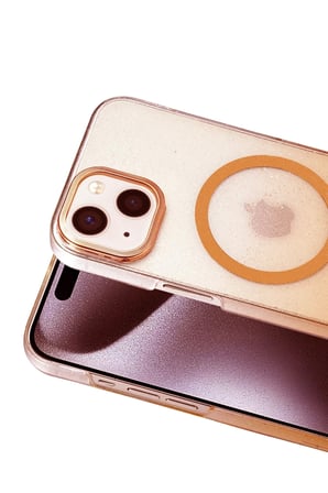 Newface Apple iPhone 14 Glossy Magsafe Kapak - Turuncu