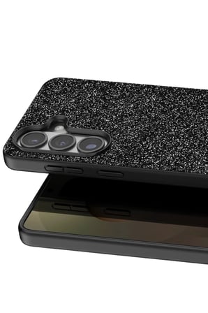Onegif Samsung Galaxy S26 Plus Bright Simli Kapak - Siyah