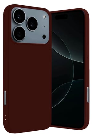 Newface Apple iPhone 17 Pro Nano içi Kadife Silikon - Bordo