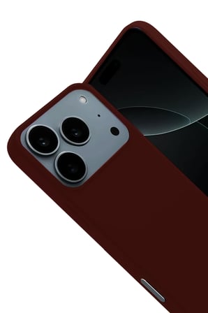 Newface Apple iPhone 17 Pro Nano içi Kadife Silikon - Bordo