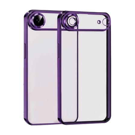 Newface Apple iPhone 17 Air Razer Lensli Silikon - Açık Mor