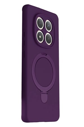 Newface Xiaomi Redmi Note 15 4G Regal Magsafe Standlı Kapak - Derin Mor