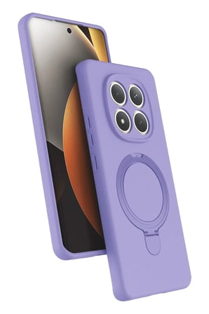 Newface Xiaomi Redmi Note 15 4G Regal Magsafe Standlı Kapak - Lila
