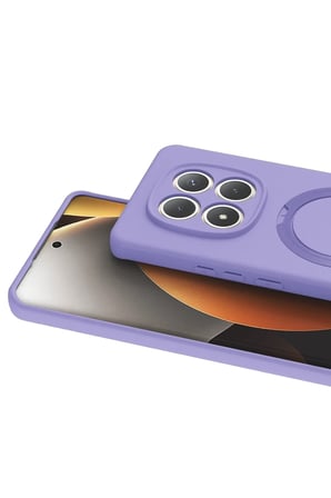 Newface Xiaomi Redmi Note 15 4G Regal Magsafe Standlı Kapak - Lila