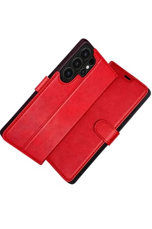 Newface Samsung Galaxy S26 Ultra Trend S Plus Kapaklı Kılıf - Kırmızı