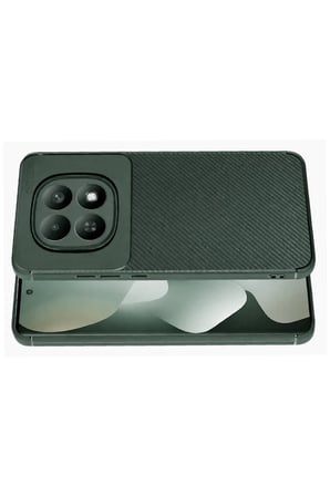 Newface Xiaomi Redmi Note 15 Pro Plus 5G Auto Focus Karbon Kapak - Koyu Yeşil