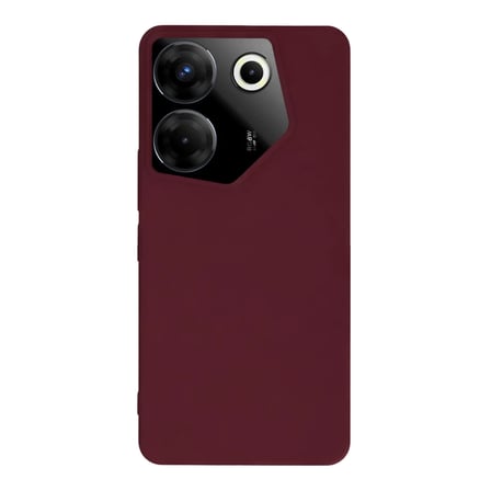 Newface Tecno Camon 20 Pro 5G Kılıf First Silikon - Bordo