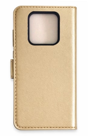 Newface Tecno Camon 16 Prime Trend S Plus Kapaklı Kılıf - Gold