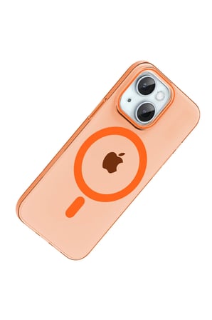 Joko Apple iPhone 15 PC Blank Magsafe Kapak - Turuncu