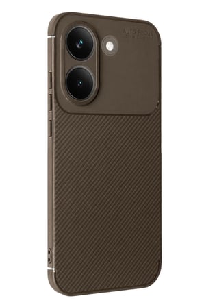 Newface Xiaomi Poco X8 Pro Auto Focus Karbon Kapak - Kahverengi