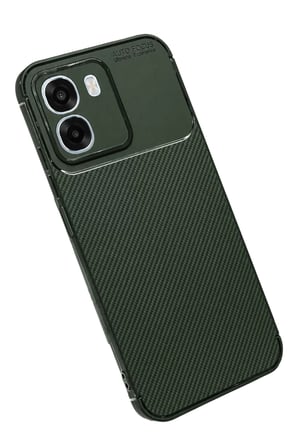Newface Oppo Oppo A6T 5G Auto Focus Karbon Kapak - Koyu Yeşil