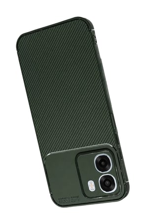 Newface Oppo Oppo A6T 5G Auto Focus Karbon Kapak - Koyu Yeşil