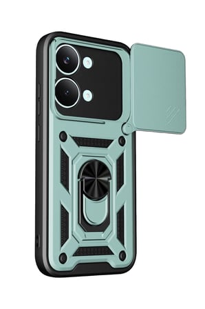 Newface Xiaomi Poco X8 Pro Max Pars Lens Yüzüklü Silikon - Yeşil