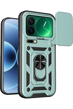 Newface Xiaomi Mi 17 Pro Max Pars Lens Yüzüklü Silikon - Yeşil