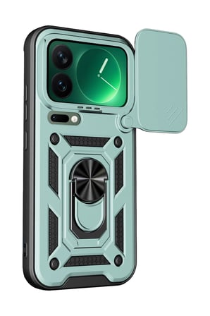 Newface Xiaomi Mi 17 Pro Max Pars Lens Yüzüklü Silikon - Yeşil