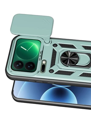 Newface Xiaomi Mi 17 Pro Max Pars Lens Yüzüklü Silikon - Yeşil