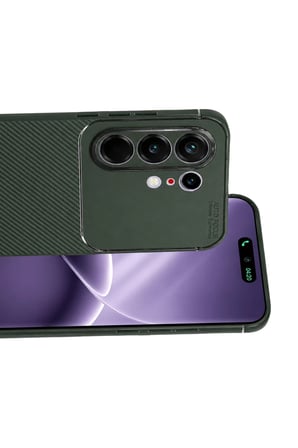Newface Tecno Camon 50 Pro 5G Auto Focus Karbon Kapak - Koyu Yeşil