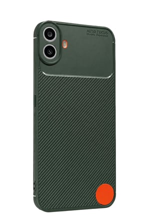 Newface Nothing Phone Nothing CMF Phone 1 Auto Focus Karbon Kapak - Yeşil