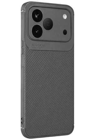 Newface Tecno Spark 50 4G Auto Focus Karbon Kapak - Gri