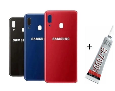 SAMSUNG A20 Arka Batarya Pil Kapağı KIRMIZI (B7000