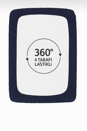 %100 PAMUKLU TEK KİŞİLİK PREMİUM PENYE ÇARŞAF-Siyah