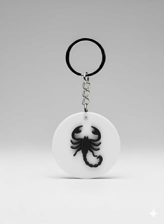 Lims Store Anahtarlık Akrep Burcu Çok Renkli Plastik Pla 7 cm 3 cm