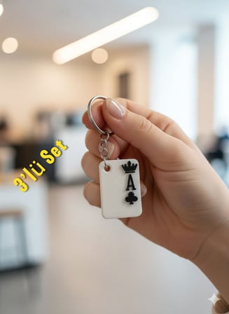 Lims Store Sinek As Anahtarlık Çok Renkli 3'lü Set