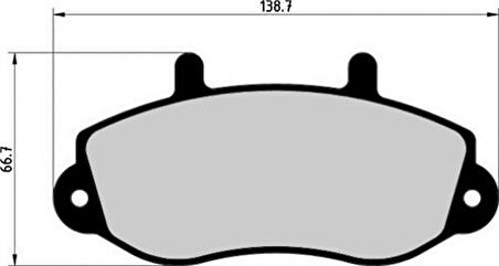 Magnettı Marellı 323700011900 Ön Fren Balatası Master P28D P30D P35D T28D T30D T35D (98)Movano 2.5 2.8 Tum Modeller (98)