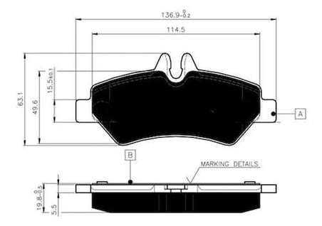 Magnettı Marellı 323700013100 Fren Balatası Arka Sprinter 906 06> Crafter 06>15